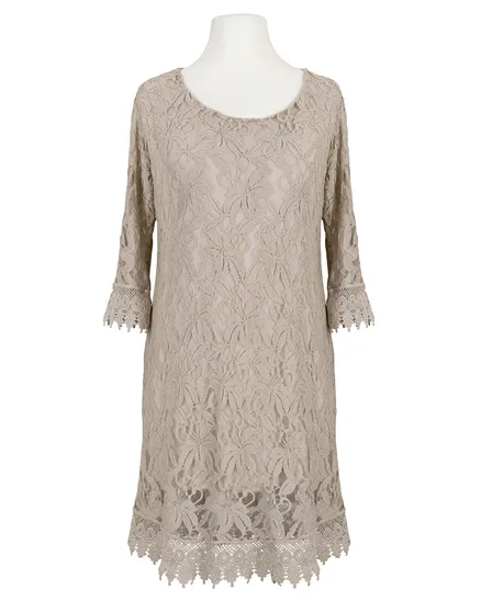 Spitzentunika in beige von Ambra
