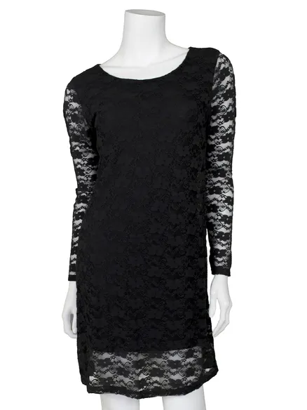 Spitzentunika in schwarz von fashion made in italy