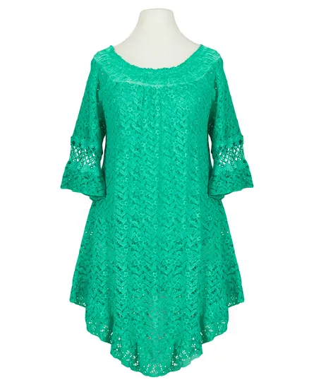 Spitzentunika Baumwolle in aqua von Diana