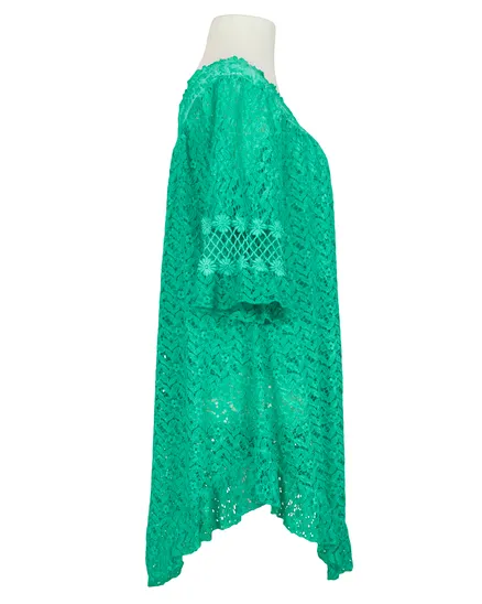 Spitzentunika Baumwolle in aqua von Diana