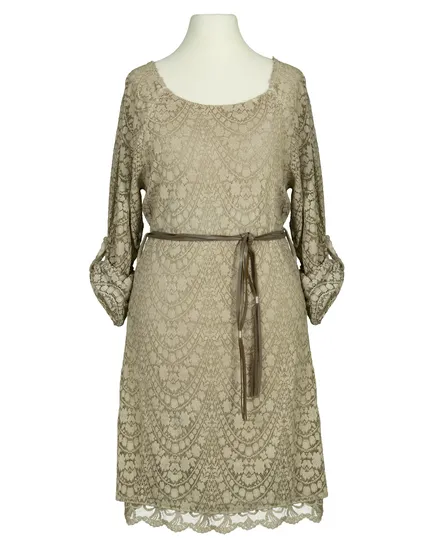 Spitzentunika Lagenlook in beige von Made in Italy