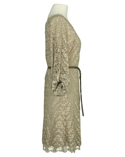 Spitzentunika Lagenlook in beige von Made in Italy