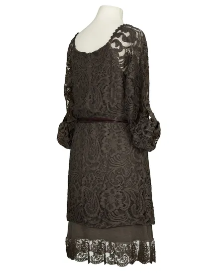 Spitzentunika Lagenlook in braun von H & 3