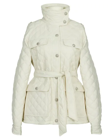 Steppjacke mit Schm�ckkn�pfen in creme von Made in Italy
