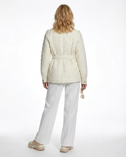 Steppjacke mit Schm�ckkn�pfen in creme von Made in Italy