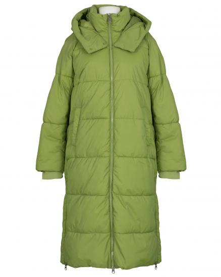 Steppmantel mit Kapuze in grn von Made in Italy