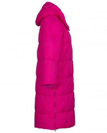 Steppmantel mit Kapuze in pink von Made in Italy