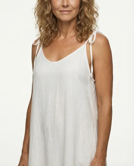 Strandkleid mit Leinen in wei� von Selected Touch