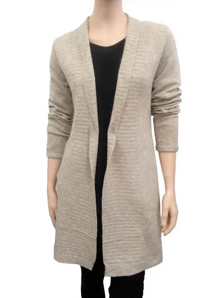 Strick Long Cardigan in sand von RESTART