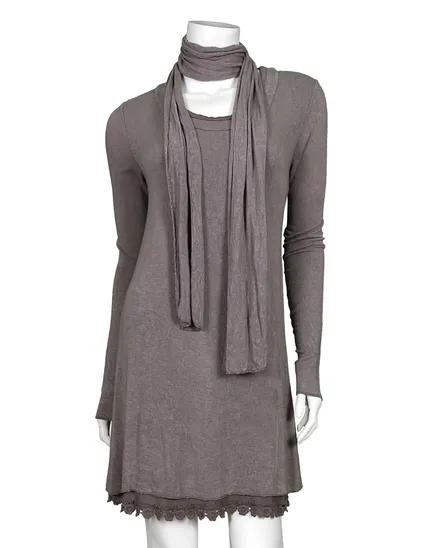 Tunika Lagenlook in braun von Spaziodonna