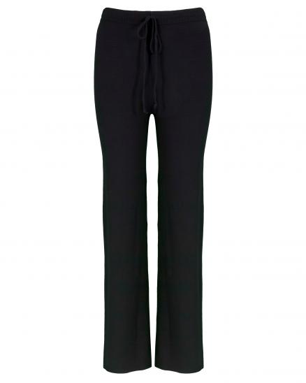 Strickhose Jogging-Stil in schwarz von Moda Italia