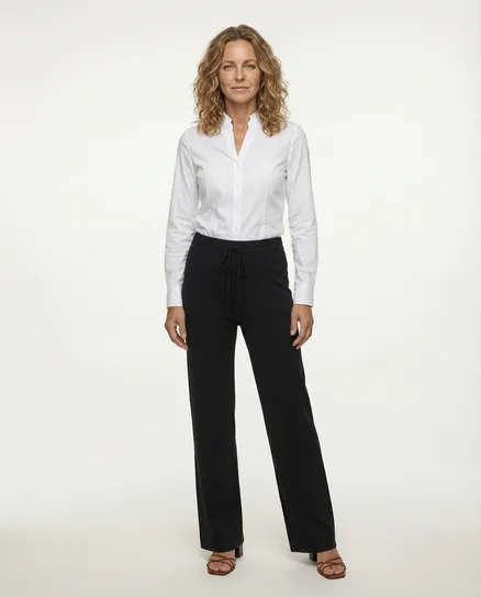 Strickhose Jogging-Stil in schwarz von Moda Italia