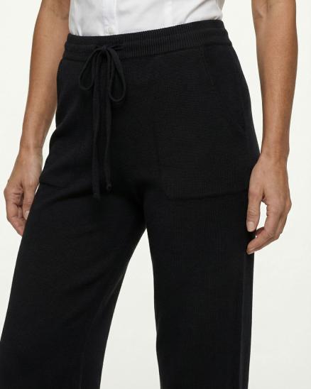 Strickhose Jogging-Stil in schwarz von Moda Italia