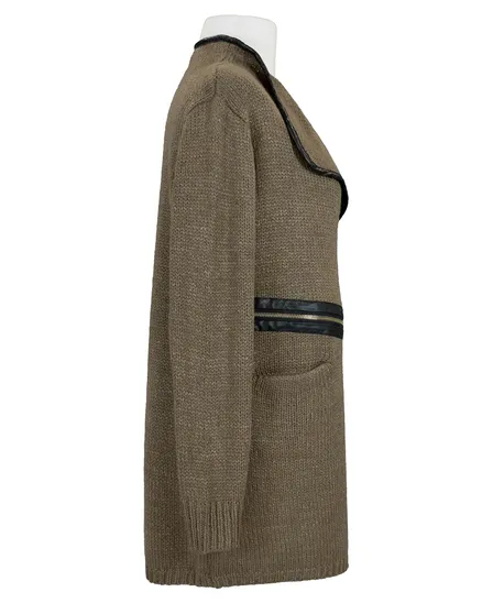 Strickh�lle in braun von SENES Paris