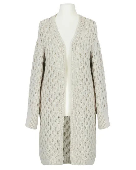 Strickh�lle Ajourstrick in beige von Made in Italy