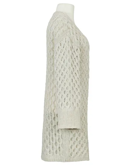 Strickh�lle Ajourstrick in beige von Made in Italy