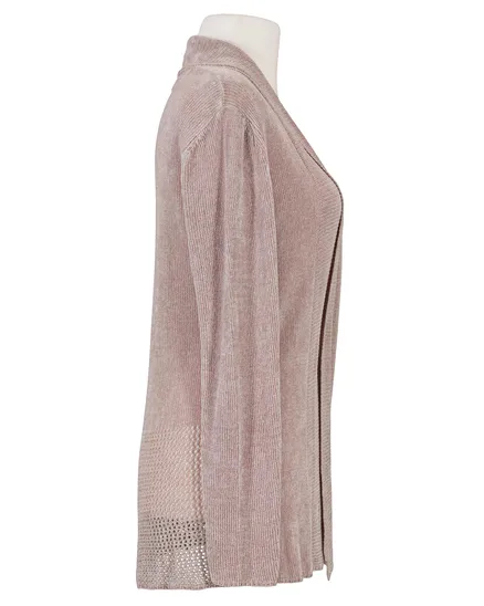 Strickh�lle aus Chenille in rosa von Carina Ricci