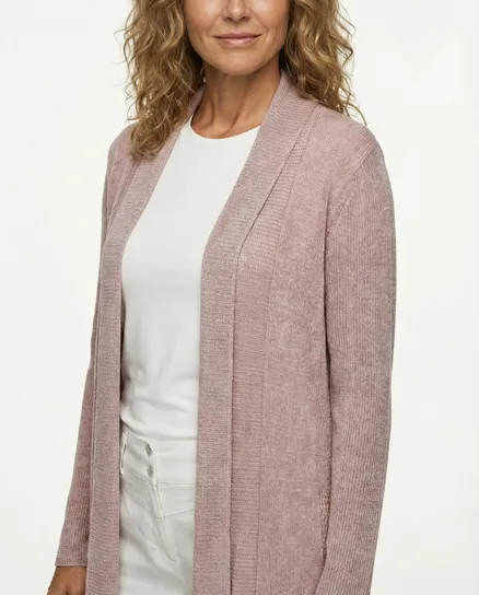 Strickh�lle aus Chenille in rosa von Carina Ricci