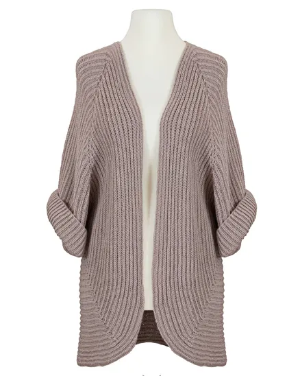 Strickh�lle Cape-Stil in rosa von Spaziodonna