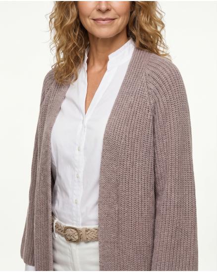 Strickh�lle Cape-Stil in rosa von Spaziodonna