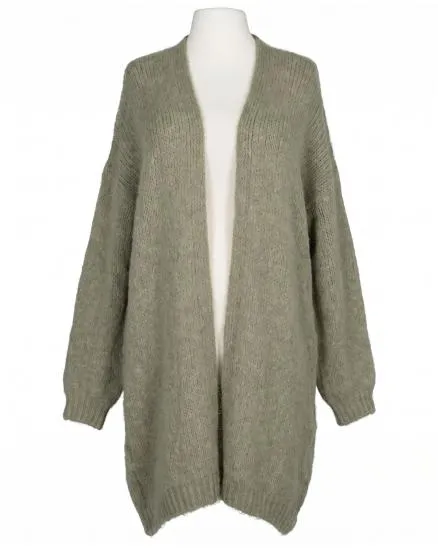 Strickh�lle Grobstrick in khaki von Moda Italia