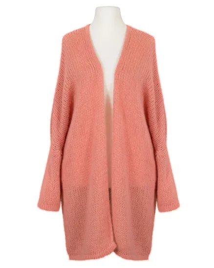 Strickh�lle Grobstrick in peach von Made in Italy
