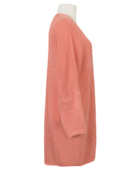 Strickh�lle Grobstrick in peach von Made in Italy