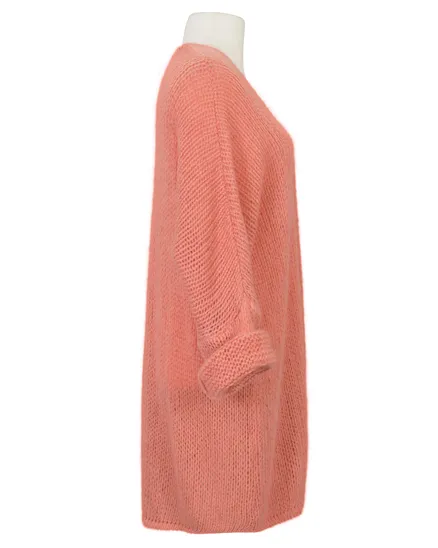 Strickh�lle Grobstrick in peach von Made in Italy
