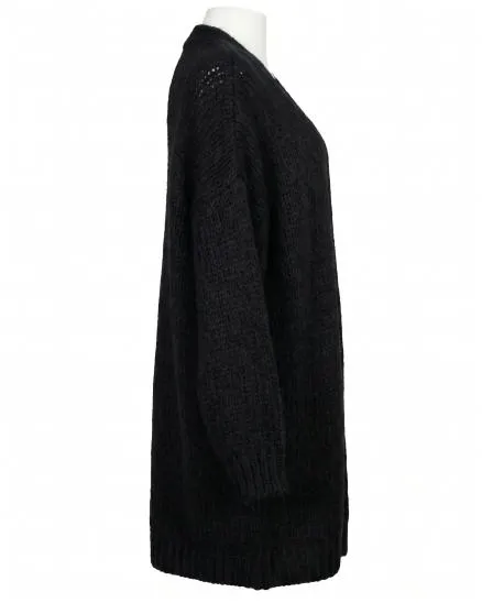Strickh�lle Grobstrick in schwarz von Moda Italia