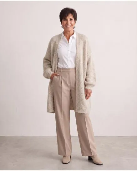 Strickh�lle Grobstrick in taupe von Moda Italia