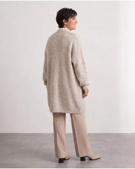 Strickh�lle Grobstrick in taupe von Moda Italia