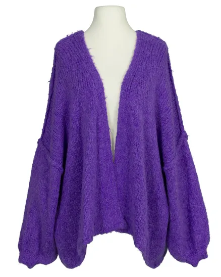 Strickh�lle Inside-Out in lila von Made in Italy