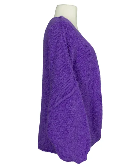 Strickh�lle Inside-Out in lila von Made in Italy