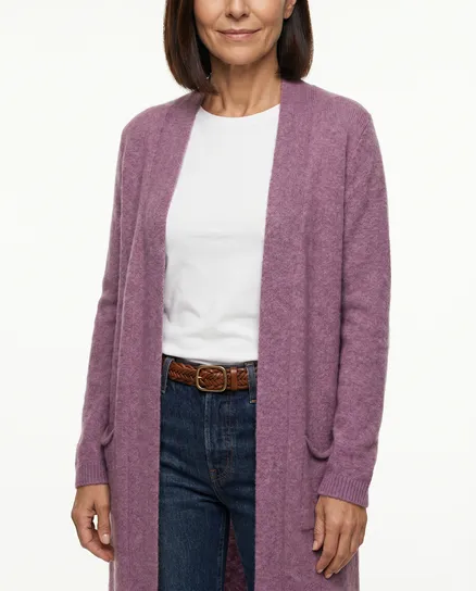 Strickh�lle lang in lavendel von Spaziodonna