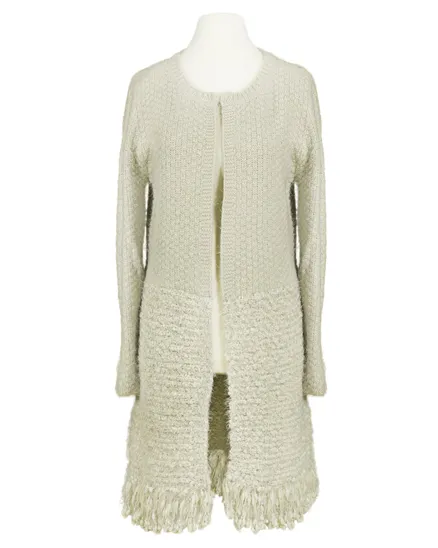 Strickh�lle mit Boucl� in beige von COCOMIN