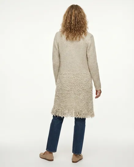Strickh�lle mit Boucl� in beige von COCOMIN