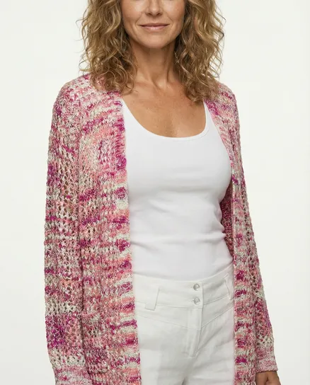 Strickh�lle mit Glanzgarn in pink von LAETITIA MEM