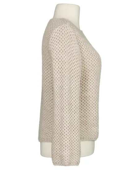 Strickh�lle mit Mohair in beige von Made in Italy