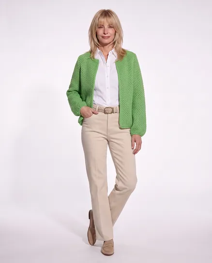 Strickh�lle mit Mohair in gr�n von Made in Italy