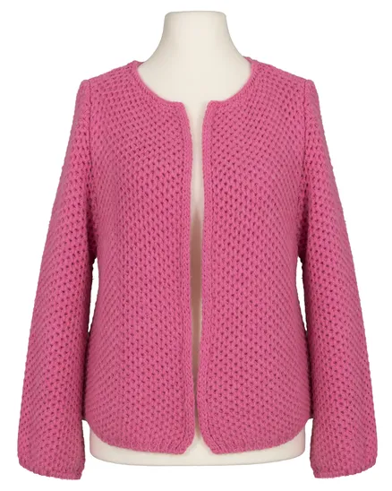 Strickh�lle mit Mohair in pink von Made in Italy