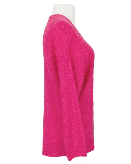 Strickh�lle mit Mohair in pink von Made in Italy