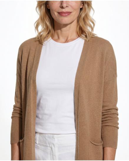 Strickh�lle mit Viskose in cognac von Diana