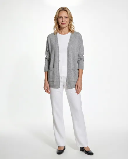 Strickh�lle mit Viskose in grau von Diana