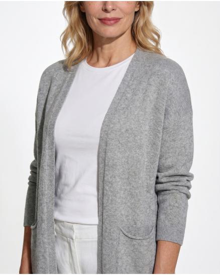 Strickh�lle mit Viskose in grau von Diana