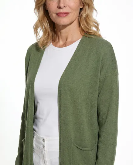 Strickh�lle mit Viskose in khaki von Diana