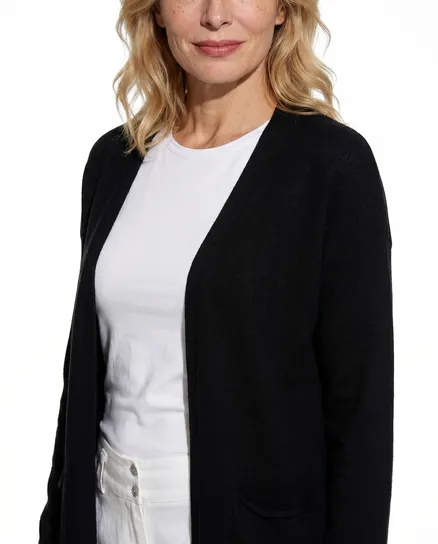 Strickh�lle mit Viskose in schwarz von Diana