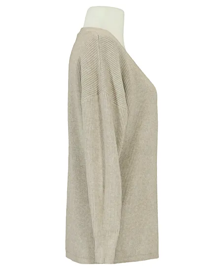 Strickh�lle Rippstrick in beige von Evis