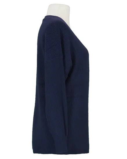 Strickh�lle Rippstrick in blau von Evis