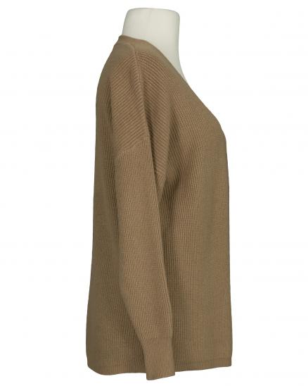 Strickhlle Rippstrick in cognac von Evis