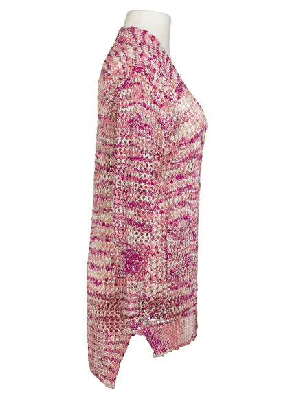 Strickh�lle mit Glanzgarn in pink von LAETITIA MEM